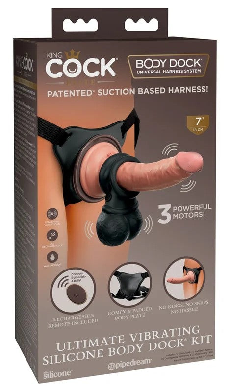 KingCockUltimateVibratingSiliconeBodyDockKit