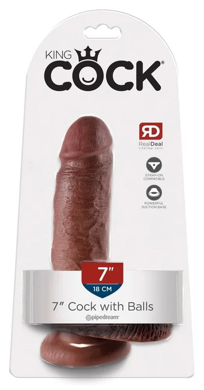 KingCockwithBalls19,4cmbrown