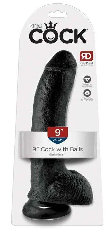 KingCockwithBallsDark23cm