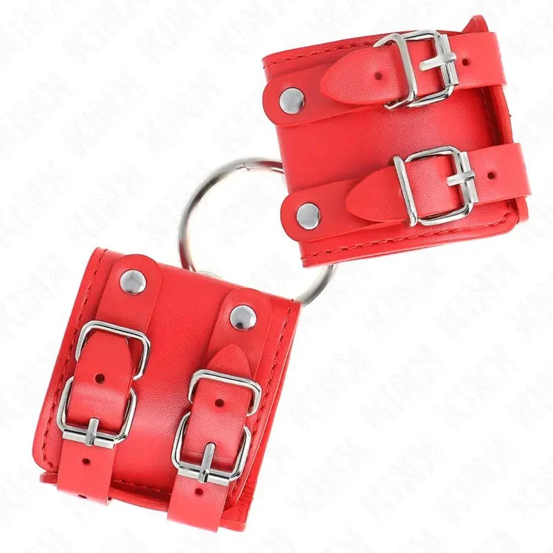 KINK–FESTEHANDGELENKFESSELNMITRINGUNDNIETENVERSTELLBARROT17-22CMX6,5CM