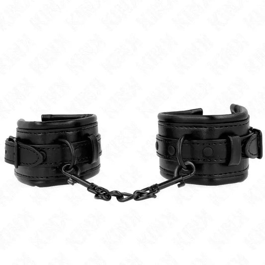 KINK–HANDGELENKFESSELNSCHWARZVERSTELLBAR20-30CMX6CM