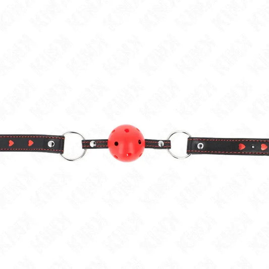 KINK–HOHLHARTERROTERBALLKNEBELMODELL265x2,5CM
