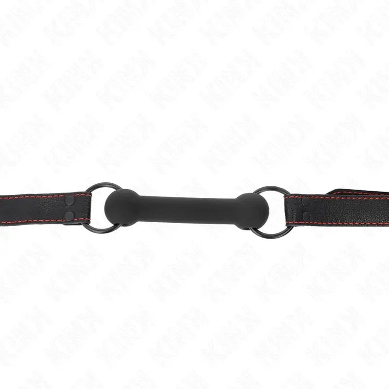 KINK–KNOCHENGAGMITKUNSTLEDERGURTSCHWARZVERSTELLBAR41-57CM