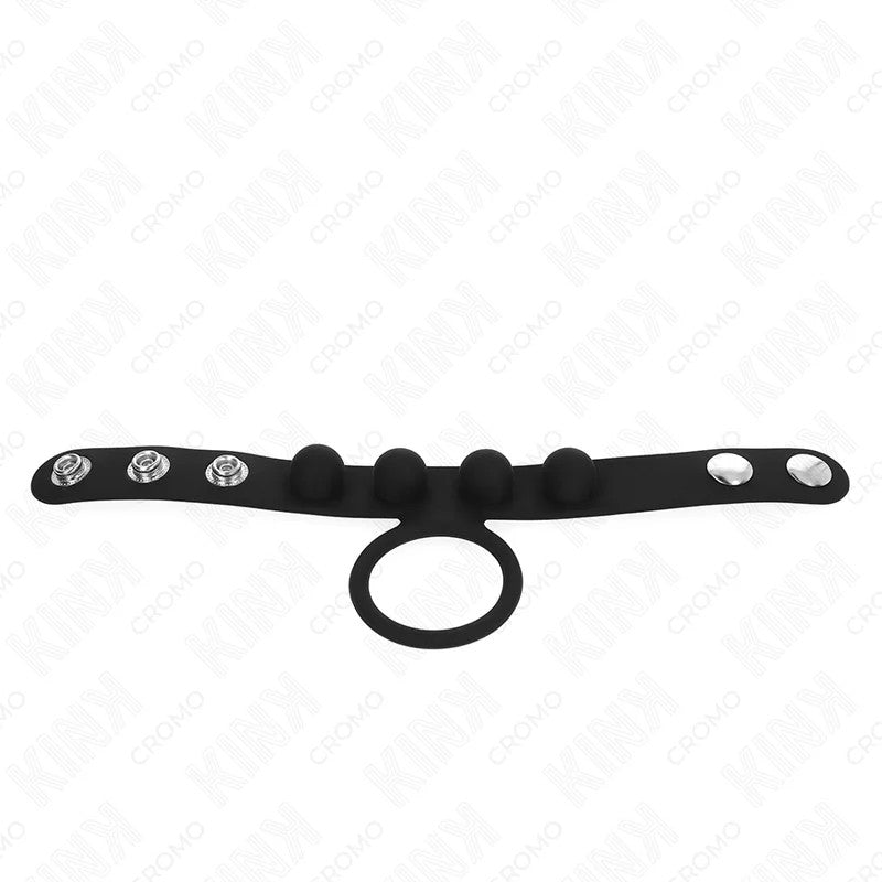 KINK–LEDERPENISRING3,5CMMITDRUCKVERSCHLUSS23X2CM