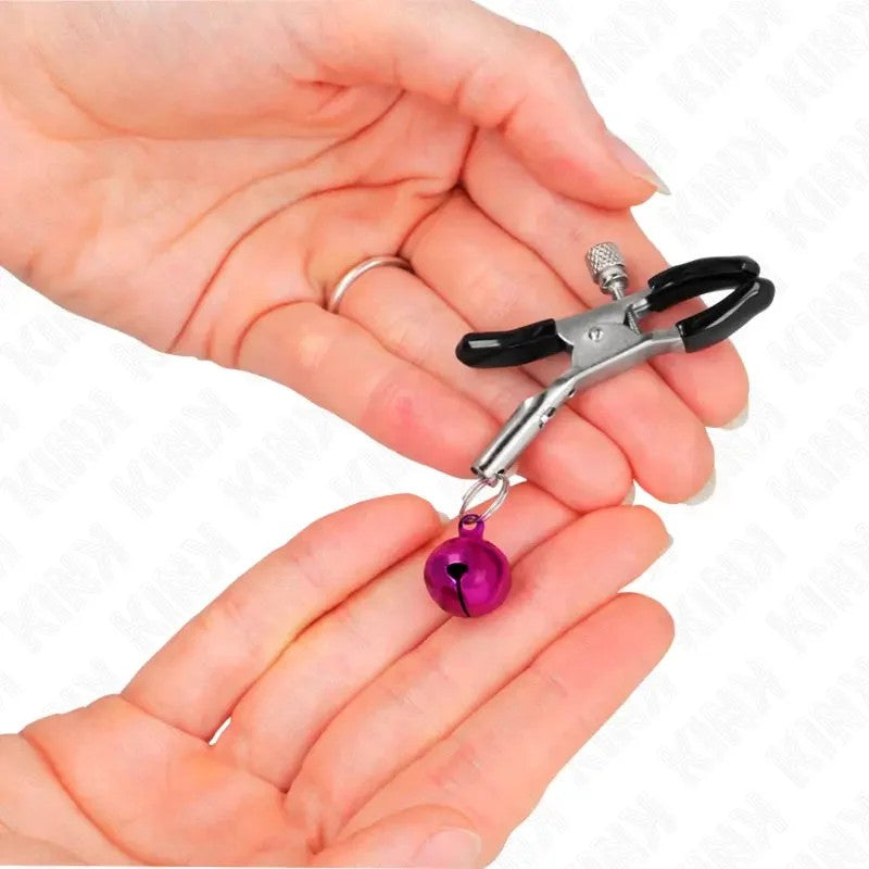KINK–LILANIPPELKLEMMEMITEINZELNENGLOCKEN6CM