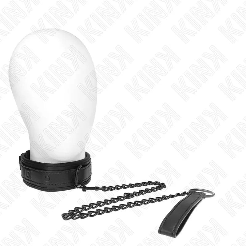 KINK–NEOPRENBONDAGEHALSBANDMODELL2MITGÜRTEL78CMVERSTELLBAR37,5X49,5CM