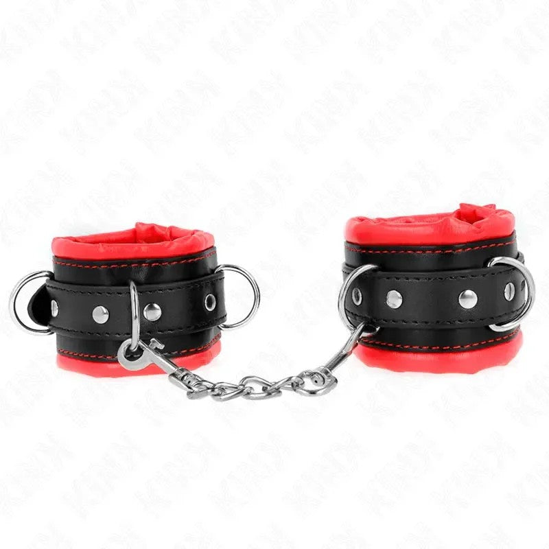 KINK–SCHWEREHANDGELENKSFESSELNMITROTEMPELZFUTTER,VERSTELLBAR20-30CMX6CM