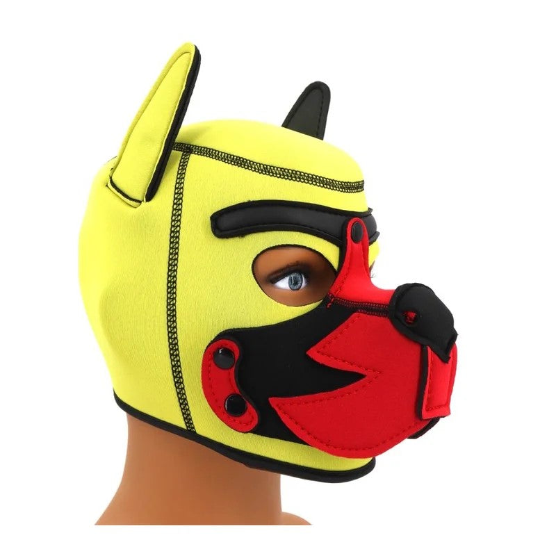 KinkyPuppyFoxPuppyFuchswelpeMaskerot-gelb