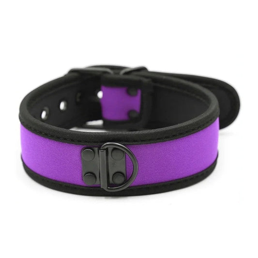 KinkyPuppylilaNeopren-Halsband