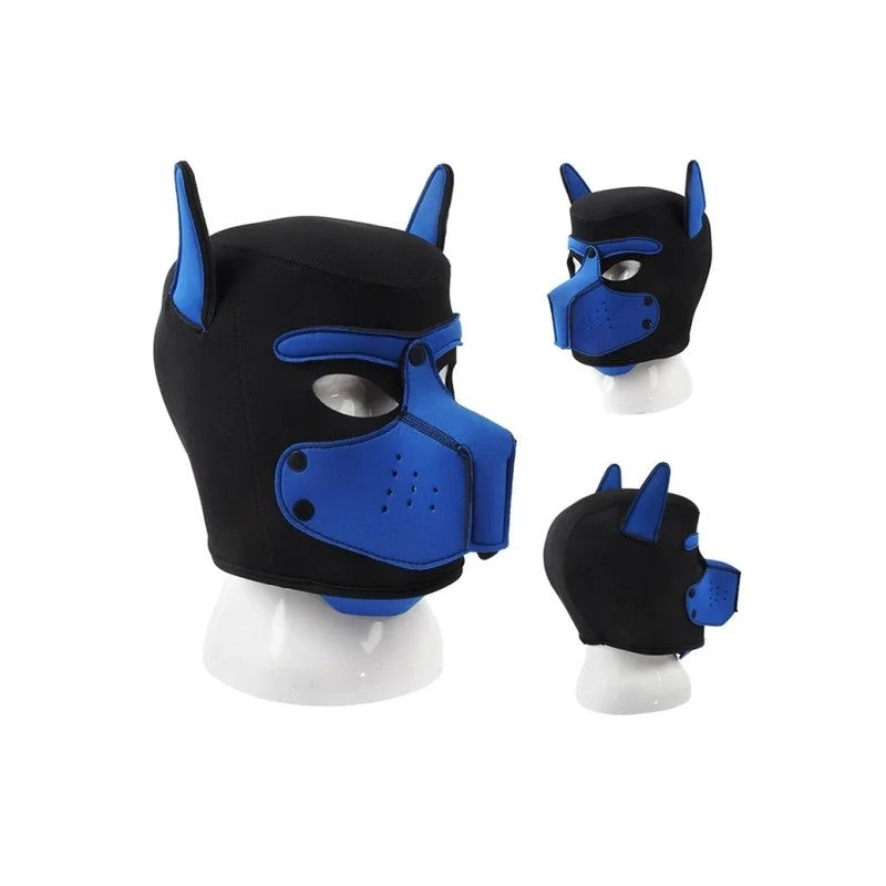 KinkyPuppyNeoprenDogonMaskeblau
