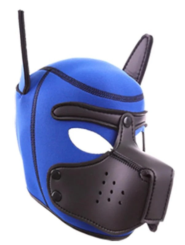 KinkyPUPPYNeopreneHoodBlue-Black