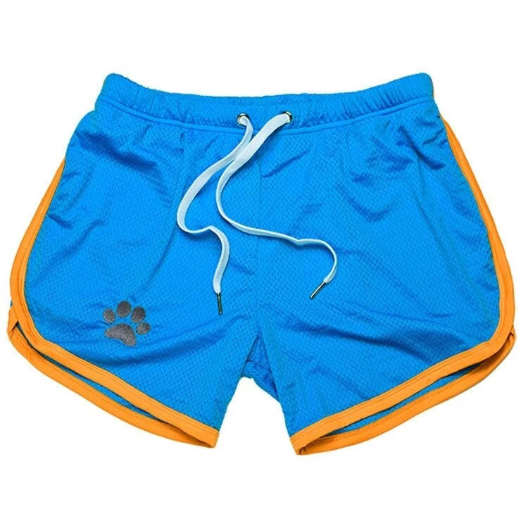 KinkyPuppyPawShortsBlue-YellowXXL