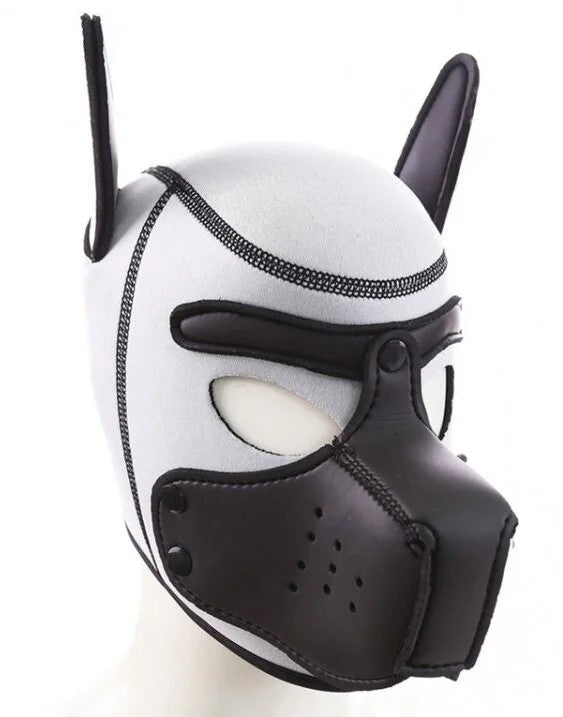 KinkyPuppyPuppyneoprenebalaclavaBlack-White