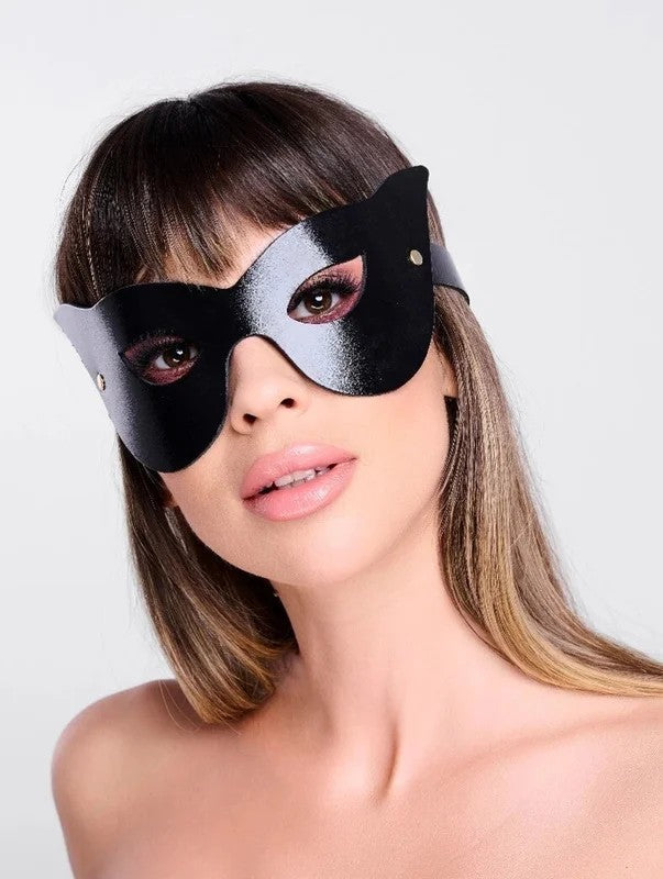 KinkySabine–Ledermaske„Maskerade“schwarz/gold