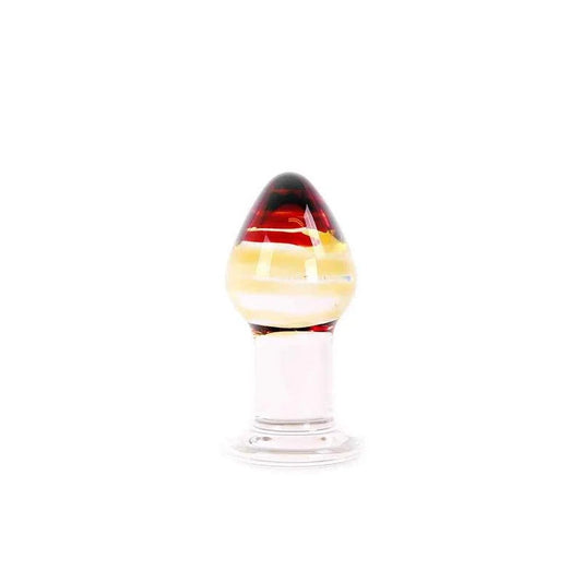 Kiotos–GlassDildoColorButtPlug4cm
