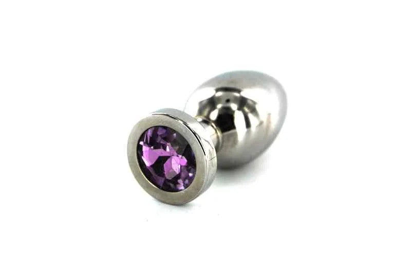 Kiotos–JewelButtplugSmallPurple2,5cm