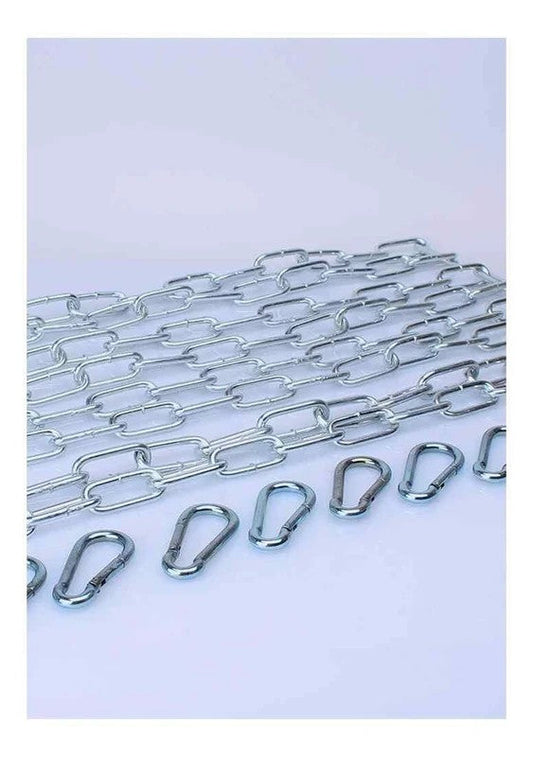KIT4X110cmlargelinkchain+8carabiners