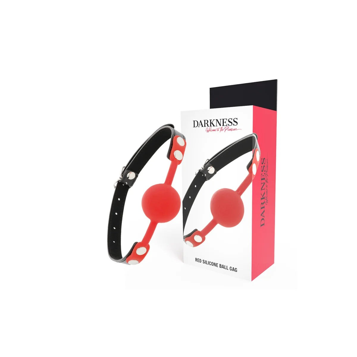 KNEBELAUSROTEMSILIKONVONDARKNESSBONDAGE