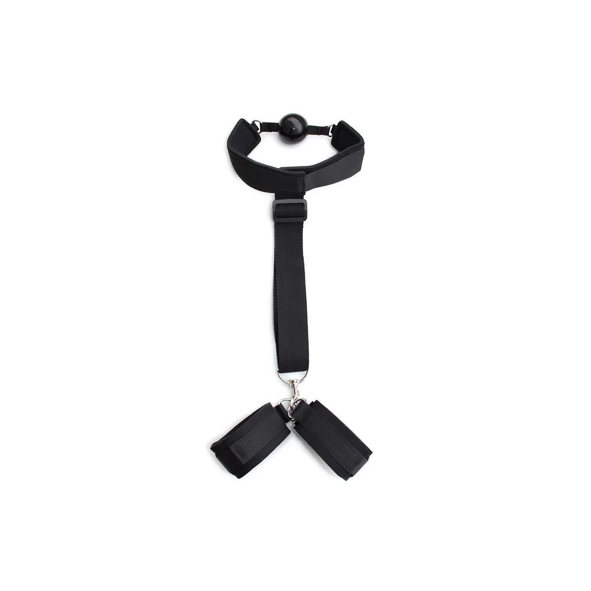 KNEBELBALLMITHANDSCHELLEN,SCHWARZVONLATETOBEDBDSMLINE