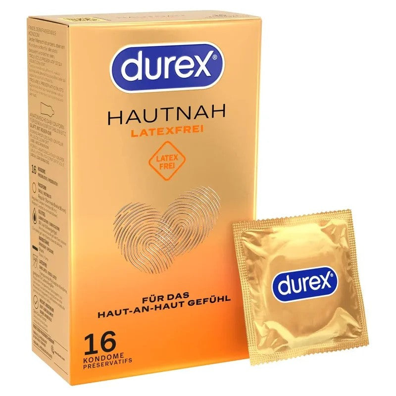 Kondome„HautnahLatexfrei“Polyisopren(56mm/16Stk.)vonDurex