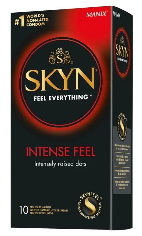 Kondome„IntenseFeel“–latexfrei&genoppt(Ø53mm/10Stk.)vonSKYN
