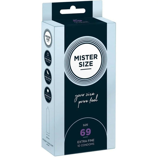 KondomeausNaturkautschuklatex–extrafein&gefühlsecht(Ø69mm/10Stk.)vonMisterSize