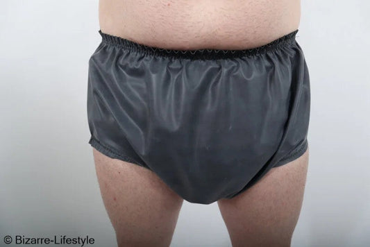 Latexdiaperpantsblack,sizeXXL