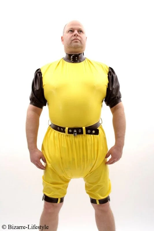 Latexdiapershortsuitlockable
