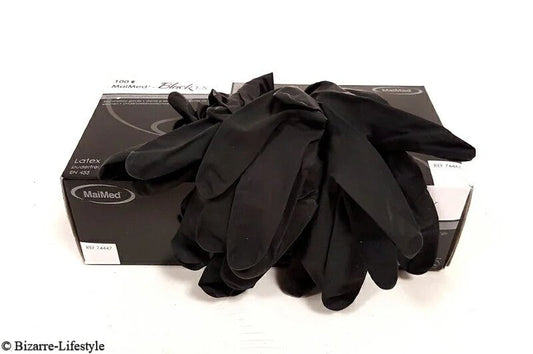 LatexHandschuheschwarzglatt100erMschwarz