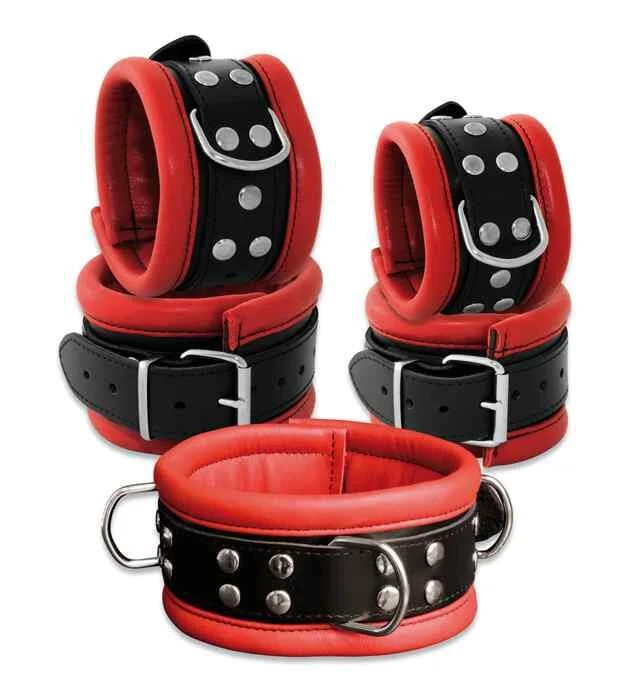 LeatherAnklecuffsRed6,5cm