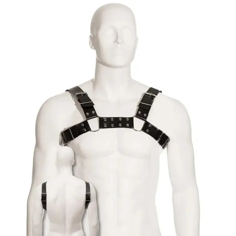 LEATHERBODY–SCHWARZESBULLDOG-GESCHIRR