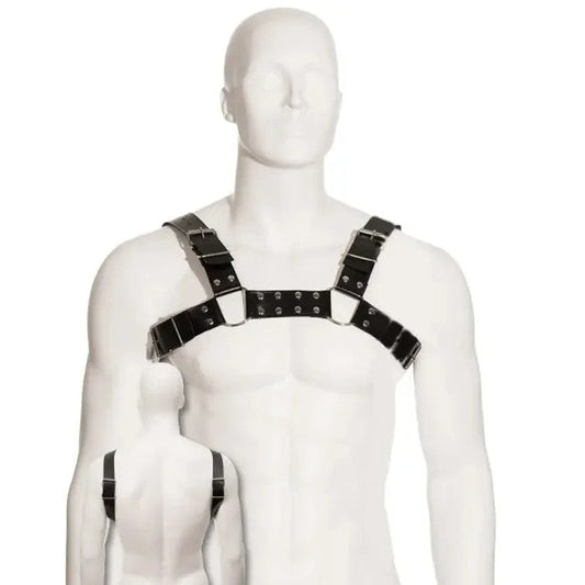 LEATHERBODY–SCHWARZESBULLDOG-GESCHIRR
