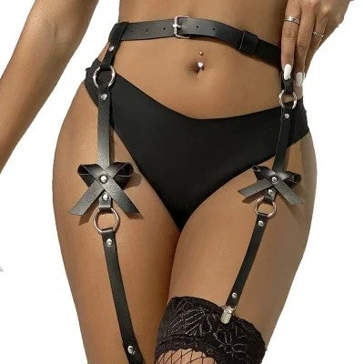 LederkettenBeinharnessSchwarz|Subblime