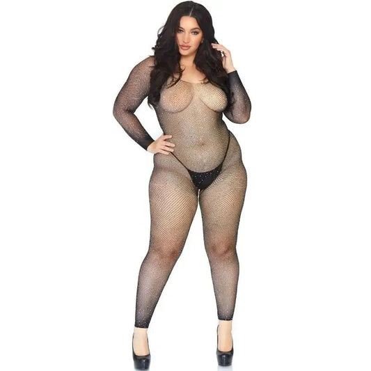 LEGAVENUE–CRYTALIZEDNETBODYSTOCKING1X-2X