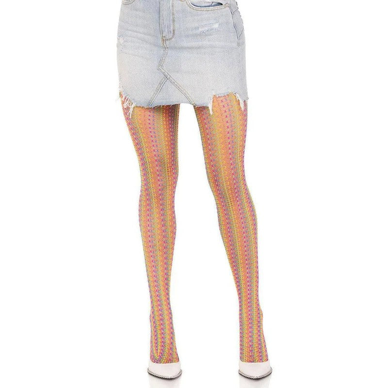 LegAvenue–RainbowCrochetNetTights