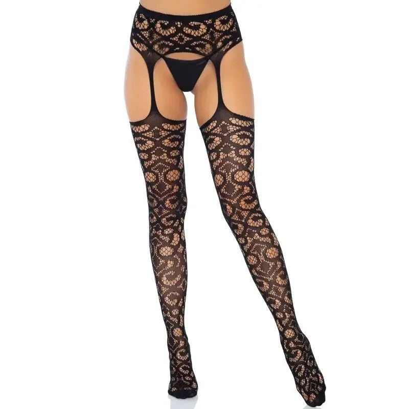 LEGAVENUE–SCROLLSPITZEN-STRUMPFSTRÜMPFE,EINEGRÖSSE