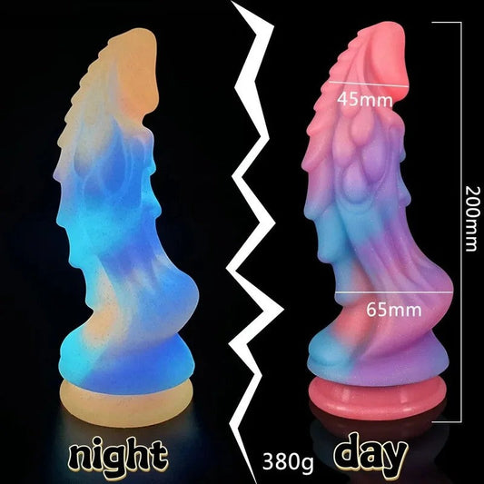 LeuchtenderMonsterdildo-Buttplug–exotischerDrache,Analdildo,SexspielzeugfürFrauenundMänner