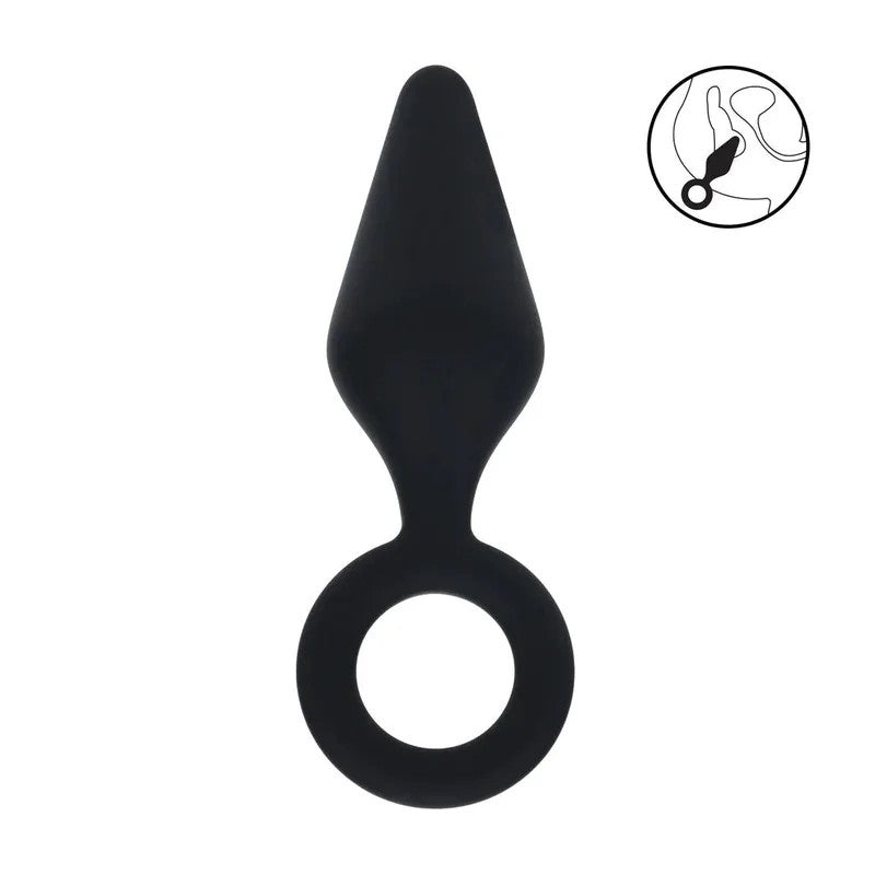 Levelz–AnalplugmitSchlaufeMschwarz