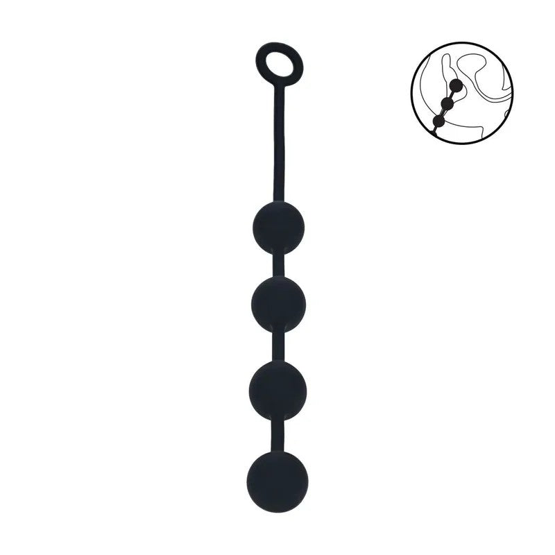 Levelz–LAnalkettemit4Silikon-Kugeln40mm