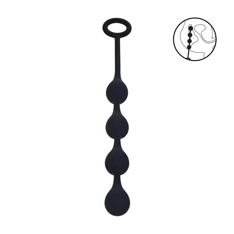 Levelz–SAnalkettemit4Silikontropfen20mm