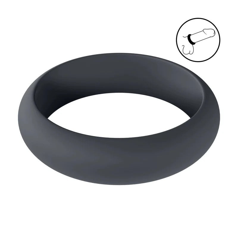 Levelz–WideOSilikonPenisringM35mmschwarz
