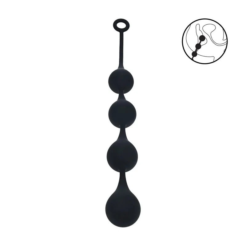 Levelz–XLAnalkettemit4Silikontropfen50mm