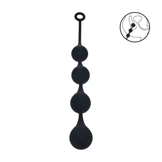 Levelz–XLAnalkettemit4Silikontropfen50mm