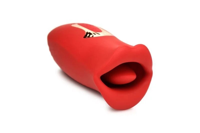 LickgasmKuss+VibrationskussStimulator–Rot