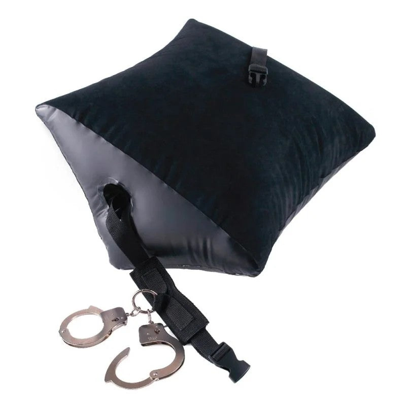 Liebeskissen„DeluxePositionMasterwithCuffs“,mitGurtundHandschellen