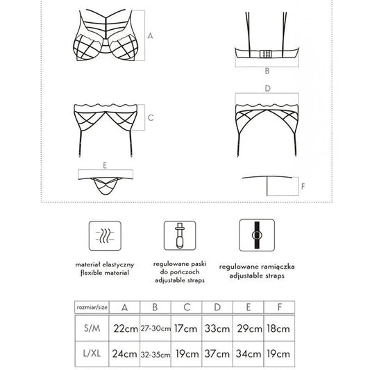 LIVCOCORSETTIFASHION–SOLEDADLC20217BH+HÖSCHE+STRUMPFGÜRTELL/XL