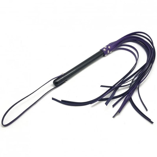 LongLeatherSwiftwithWoodenHandle80cmPurple-Black
