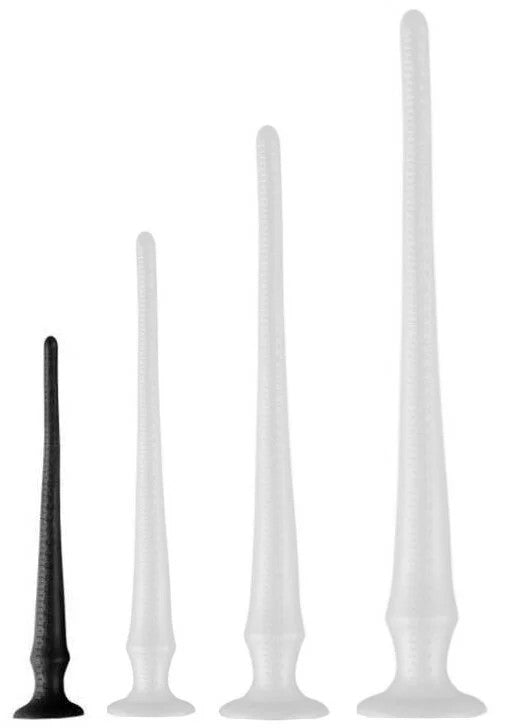 LongTailPVCButtPlugWithScaleBlackS30x3,5cm
