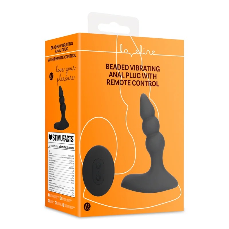 loveline–BeadedVibratingAnalPlugwithRemoteControl