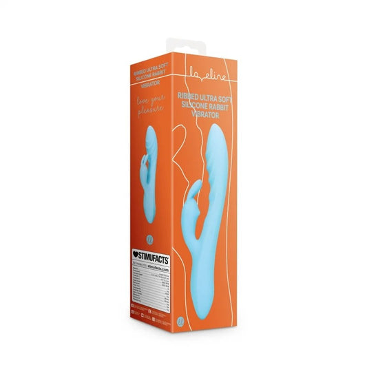 loveline–RibbedUltraSoftSiliconeRabbitVibrator